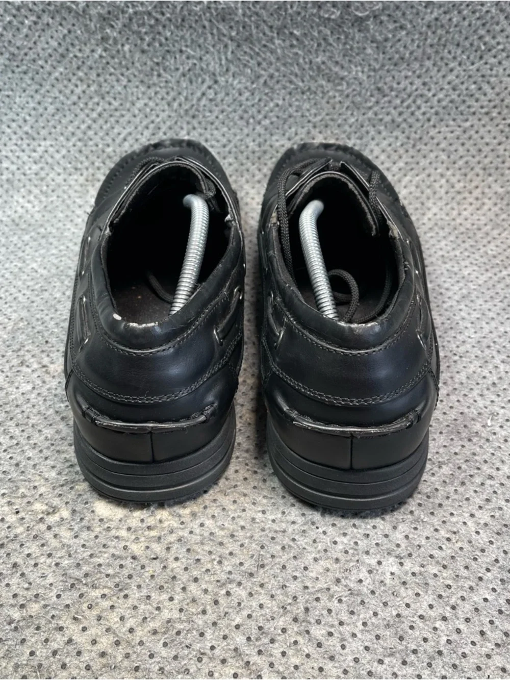 Safe T Step Black Leather Wide Shoes Size 13 Men’s